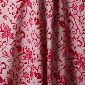 Pink - kutch batik cotton fabric 38 - handcrafted