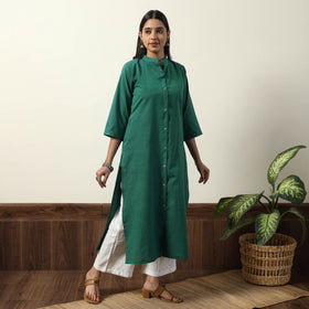 Buy  Jhiri Handloom Cotton Straight Long Kurta Online l iTokri.com