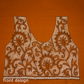 Bengal Kantha Hand Embroidered Cotton Blouse Piece 61