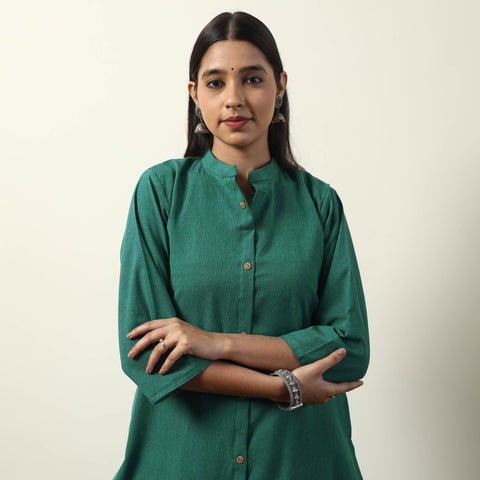 Buy  Jhiri Handloom Cotton Straight Long Kurta Online l iTokri.com