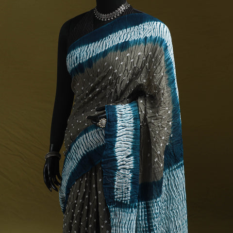 Kutch Tie-Dye Pure Cotton Bandhani Saree 38