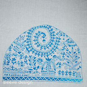 Bengal Kantha Hand Embroidered Cotton Blouse Piece 60