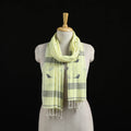 Burdwan Jamdani Handloom Cotton Stole with Tassels 03