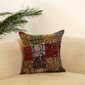  Multicolor Handcrafted Cotton Patchwork Cushion Cover