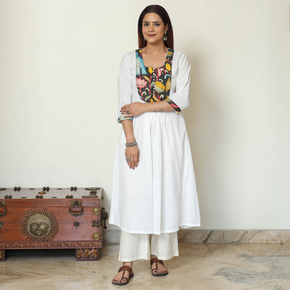 plain patchwork kurta 