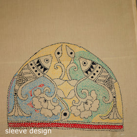 Bengal Kantha Hand Embroidered Cotton Blouse Piece 59