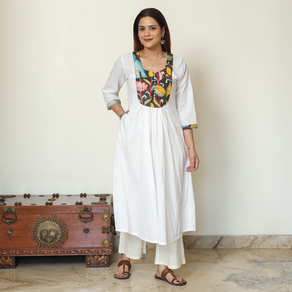 plain patchwork kurta 