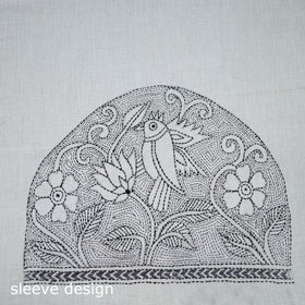 Bengal Kantha Hand Embroidered Cotton Blouse Piece 58