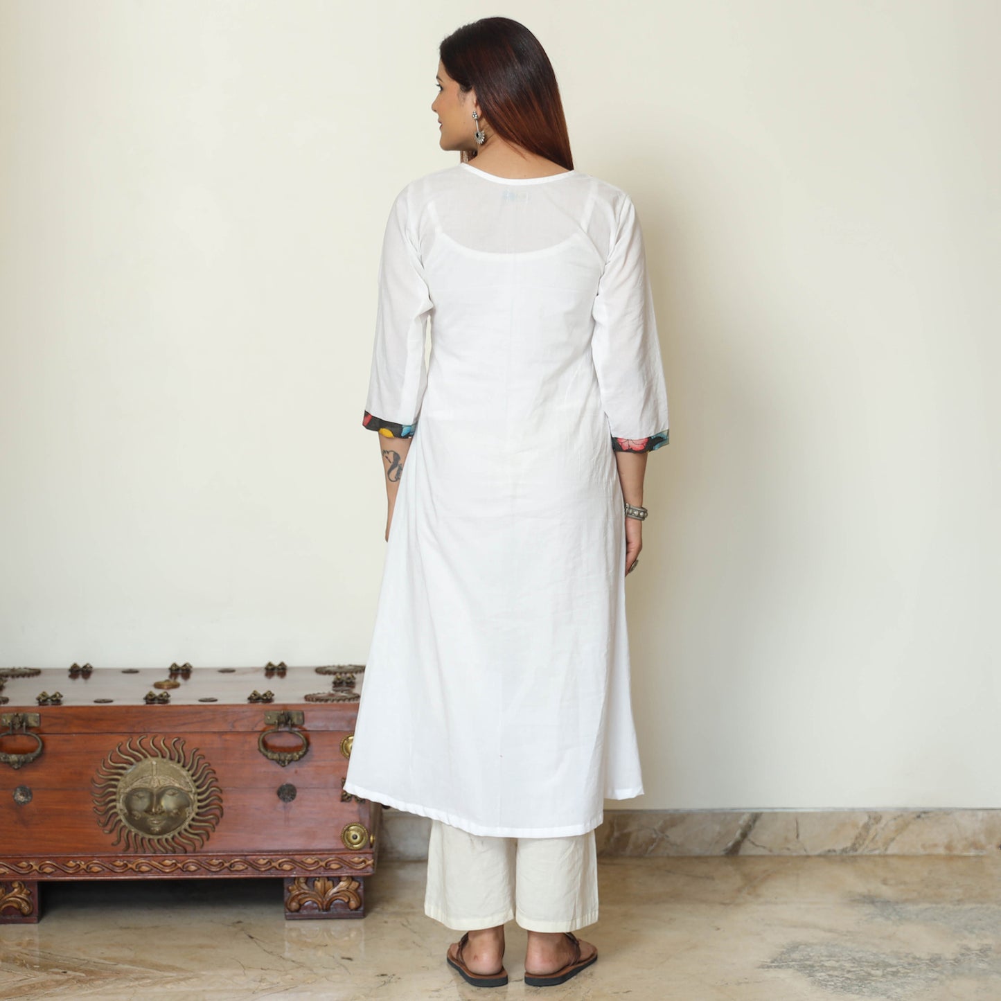 plain patchwork kurta 