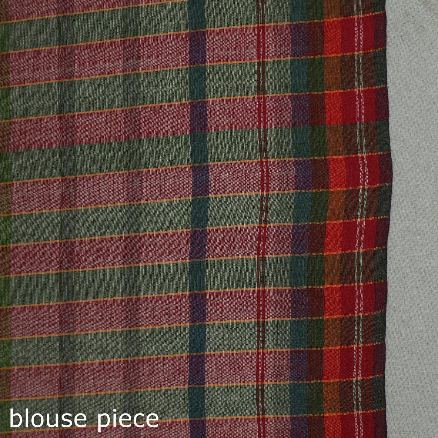 Multicolor - Birbhum Handloom Gamchha Pure Cotton Saree 30