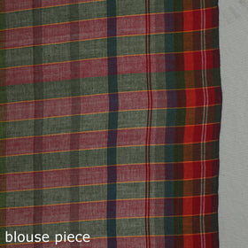 Multicolor - birbhum handloom gamchha pure cotton saree 30