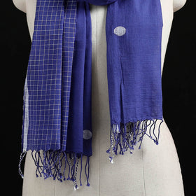 Burdwan Jamdani Handloom Cotton Stole with Tassels 03