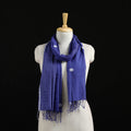 Burdwan Jamdani Handloom Cotton Stole with Tassels 03