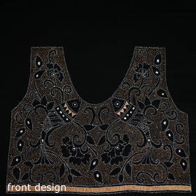 Bengal Kantha Hand Embroidered Cotton Blouse Piece 56