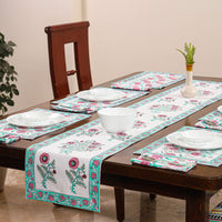 Block Printed Cotton Table Runner