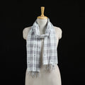 Burdwan Jamdani Handloom Cotton Stole with Tassels 05