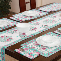 Block Printed Cotton Table Runner