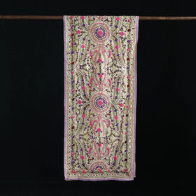 Ranihati Chanderi Silk Hand Embroidered Stole 15