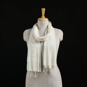Burdwan Jamdani Handloom Cotton Stole with Tassels 07