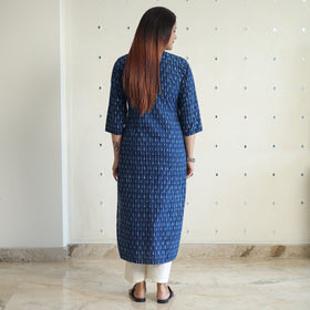 Buy Akola Block Printed Cotton Long Straight Kurta Online l iTokri.com