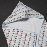 Block Printed Baby Terry/Hooded Towel 
