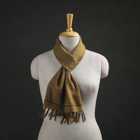 Green - Kumaun Handwoven Pure Merino Wool Scarf 172