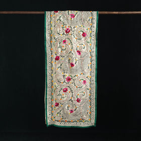 Ranihati Chanderi Silk Hand Embroidered Stole 11
