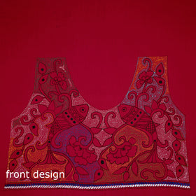 Bengal Kantha Hand Embroidered Cotton Blouse Piece 50