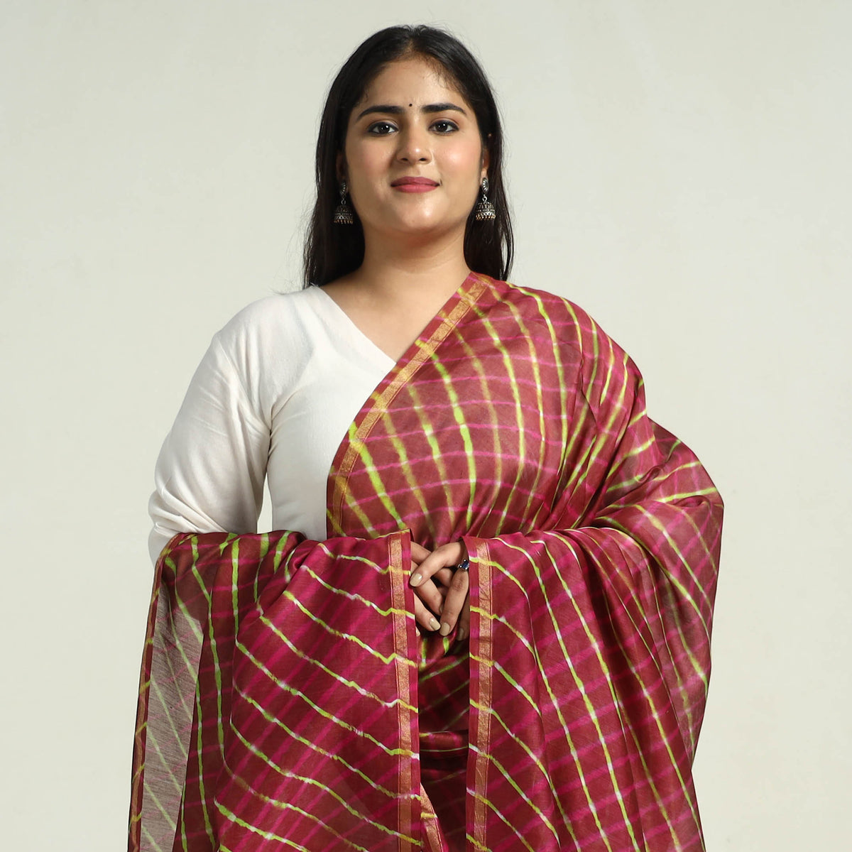 Leheriya Silk Dupatta