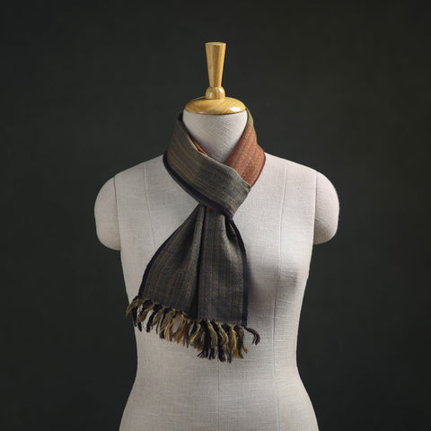 Multicolor - Kumaun Handwoven Pure Merino Wool Scarf 175
