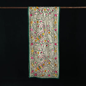 Ranihati Chanderi Silk Hand Embroidered Stole 06