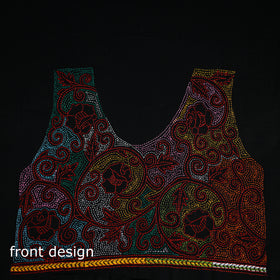 Bengal Kantha Hand Embroidered Cotton Blouse Piece 49