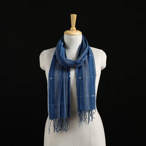 Burdwan Jamdani Handloom Cotton Stole with Tassels 15