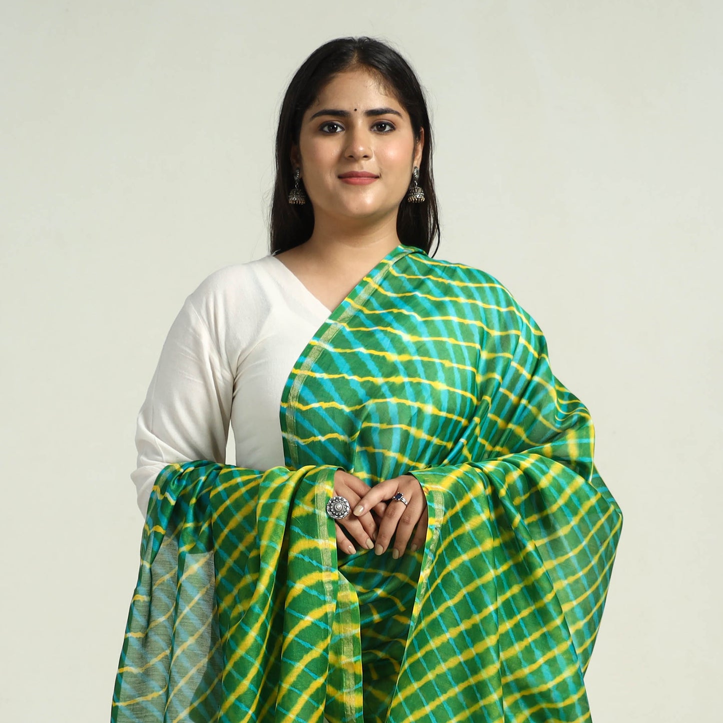 Leheriya Silk Dupatta