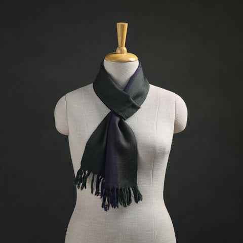 Multicolor - Kumaun Handwoven Pure Merino Wool Scarf 177