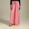 Elastic Waist Rayon Plain Palazzo for Women 36
