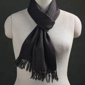 Green - Kumaun Handwoven Pure Merino Wool Scarf 178