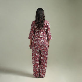 Sanganeri Floral Printed Cotton Night Suit for Women 08