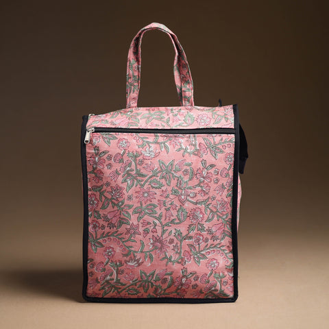 Pink Handcrafted Cotton Shopping Bag 13