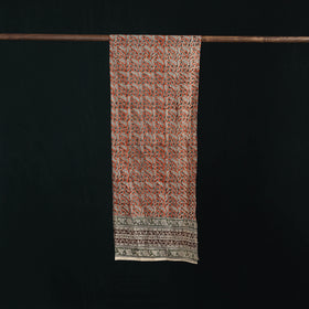 Pedana Block Print Natural Dyed Cotton Kalamkari Stole 10