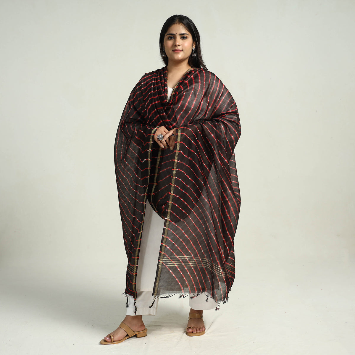 Leheriya Silk Dupatta