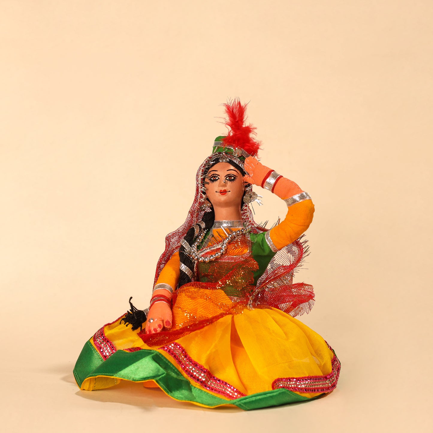 Handmade Kathak Dancing Traditional Doll 04