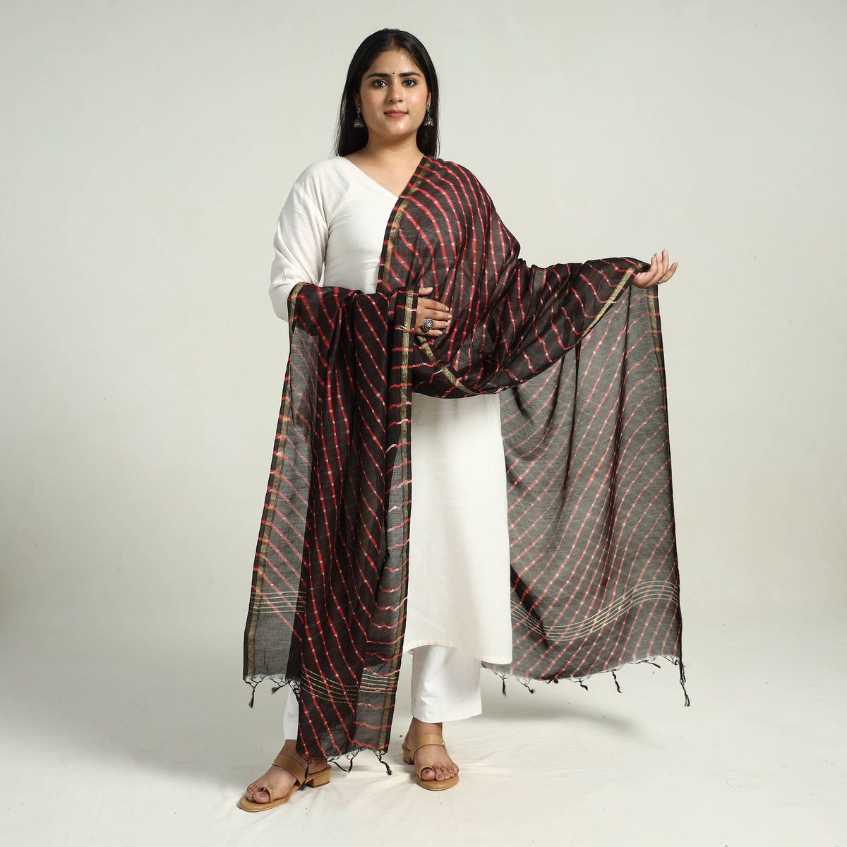 Leheriya Silk Dupatta