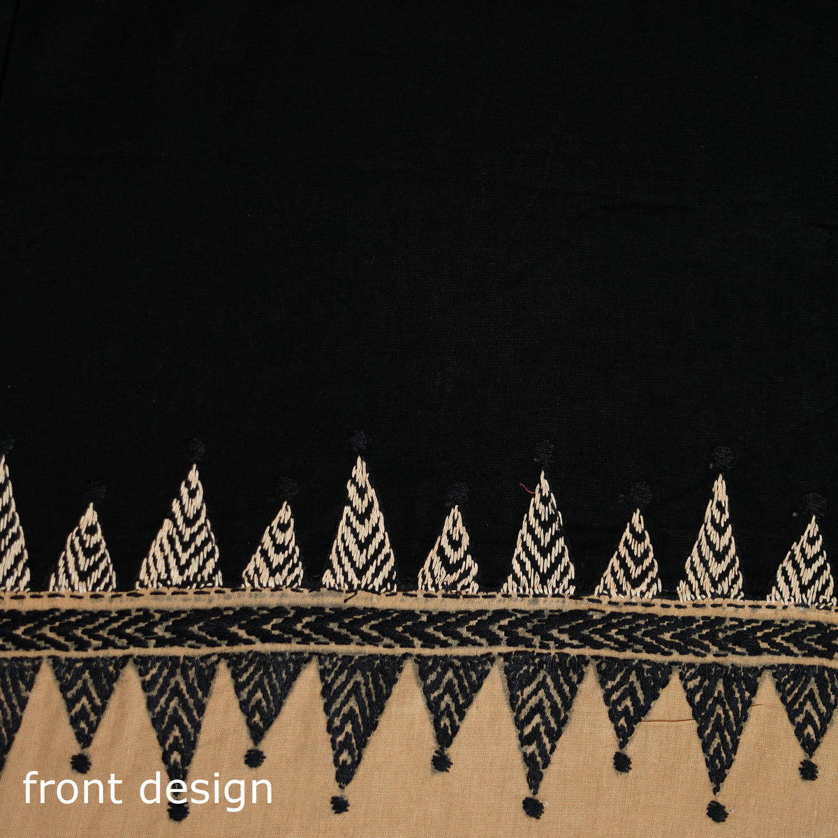 Bengal Kantha Hand Embroidered Cotton Blouse Piece 46