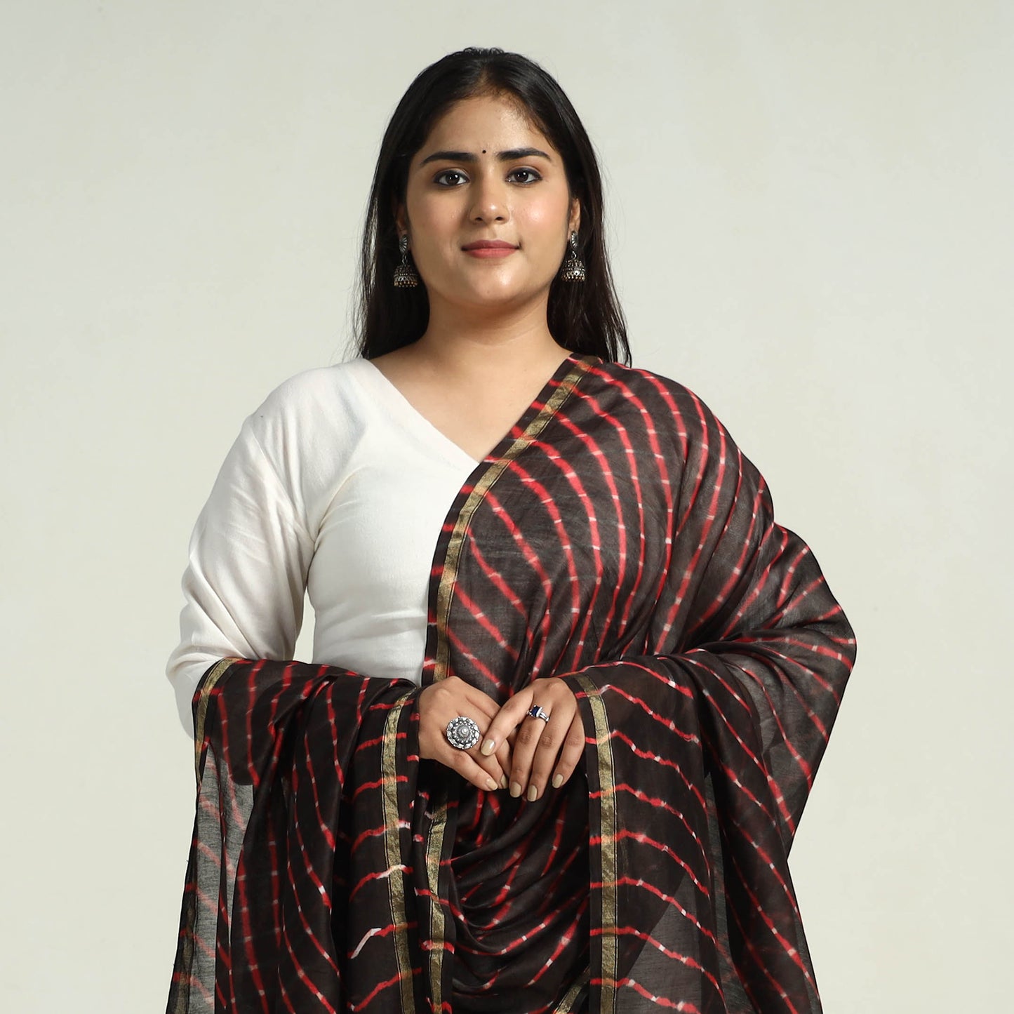 Leheriya Silk Dupatta