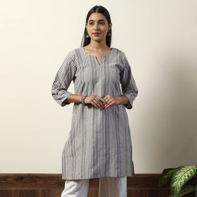 Buy Jhiri Handloom Cotton Straight Short Kurta Online l iTokri.com