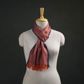 Orange - Kumaun Handwoven Pure Merino Wool Scarf 189