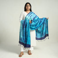 Tie & Dye Tussar Silk Shibori Dupatta 02