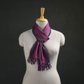Purple - Kumaun Handwoven Pure Merino Wool Scarf 191