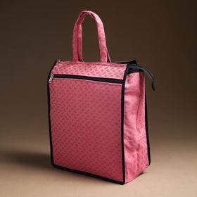Pink Handcrafted Cotton Shopping Bag 16
